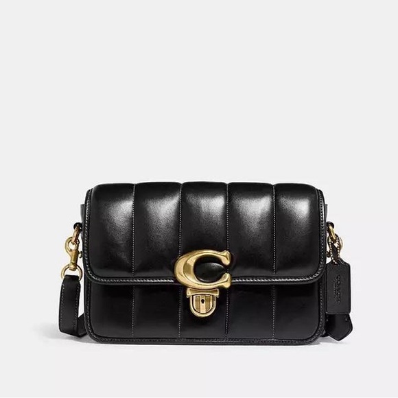 Coach Studio Shoulder Bag With Quilting + Coach Dinky Chain Strap